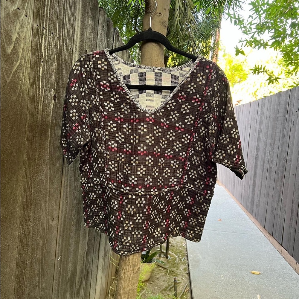 Ace & Jig Kat Top in Kasuri/Kente